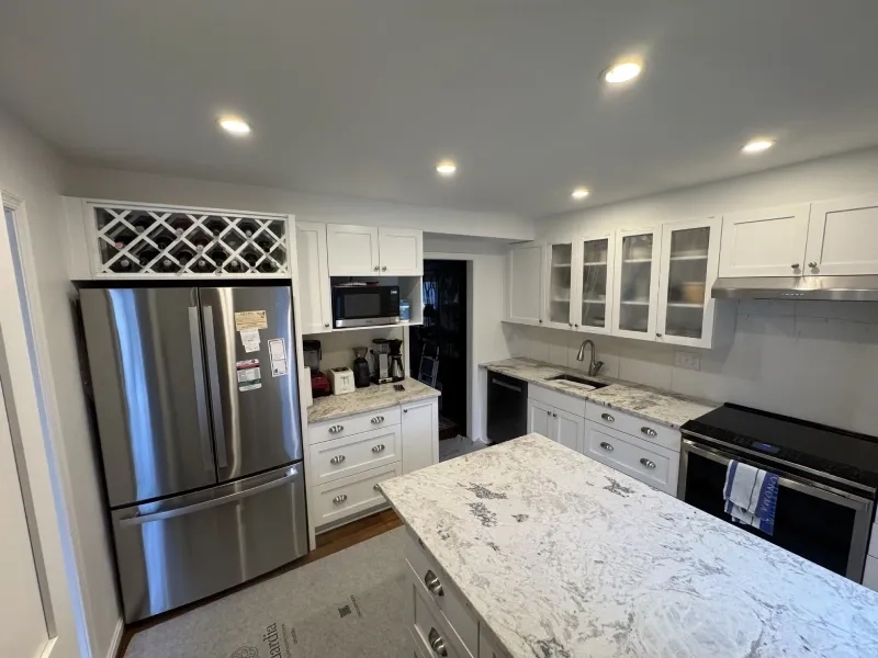 Backsplash installation in Baltimore, MD showcasing stylish tile work