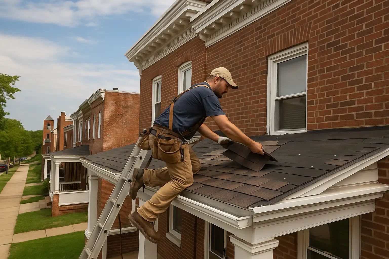 Roof replacement service in Baltimore, MD by Global Remodeling Pros